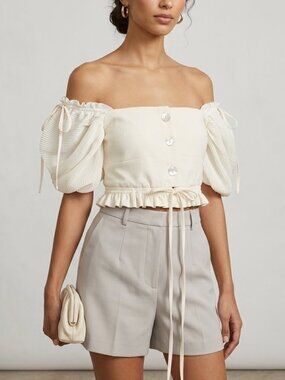 GEORGIA HARDINGE puff sleeve blouse
